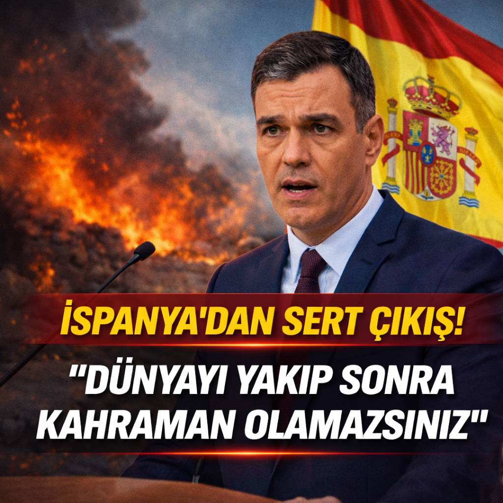 İSPANYA’DAN SERT ÇIKIŞ! “DÜNYAYI YAKIP SONRA KAHRAMAN OLAMAZSINIZ”