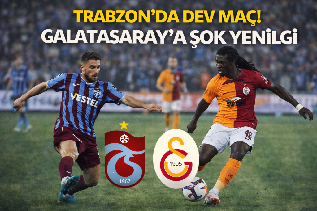 TRABZON’DA DEV MAÇ! GALATASARAY’A ŞOK YENİLGİ