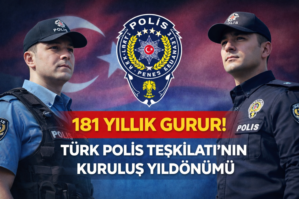 181 YILLIK GURUR! TÜRK POLİS TEŞKİLATI’NIN KURULUŞ YILDÖNÜMÜ