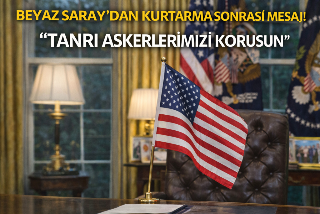 BEYAZ SARAY’DAN KURTARMA SONRASI MESAJ! “TANRI ASKERLERİMİZİ KORUSUN”