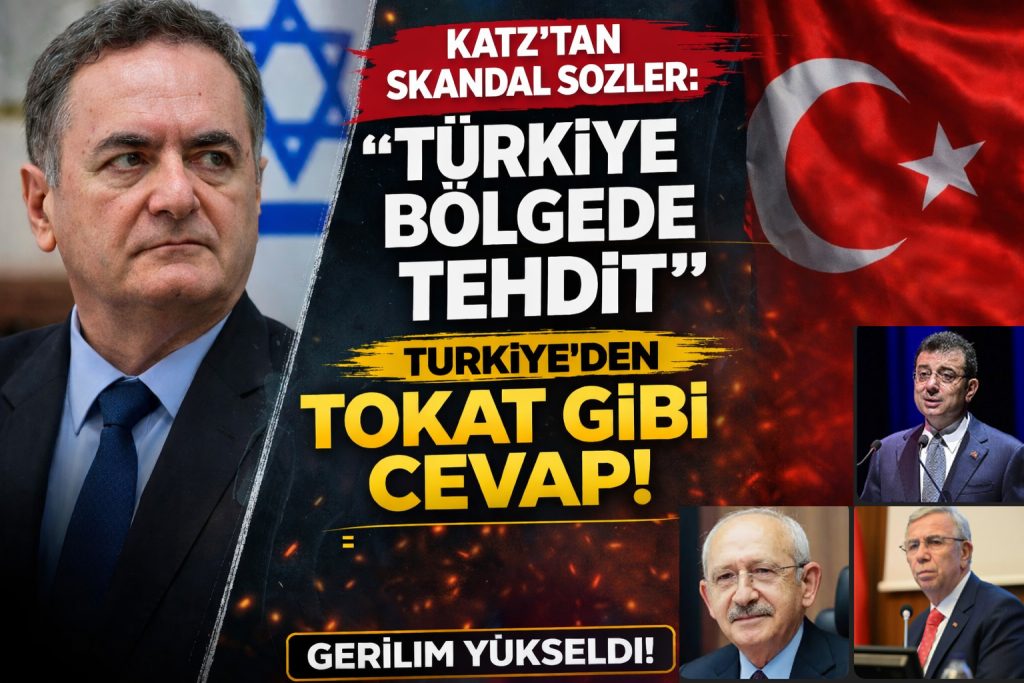 İsrail Bakanından Türkiye’ye Provokasyon: 3 Liderden Sert Yanıt!