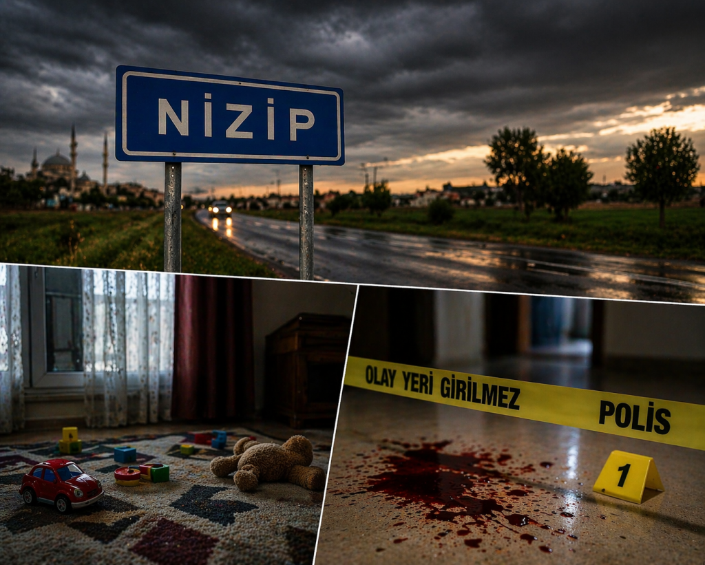 NİZİP’TE KAN DONDURAN CİNAYET: ÇOCUKLARININ GÖZÜ ÖNÜNDE ÖLDÜRDÜ, BİLEKLERİNİ KESTİ