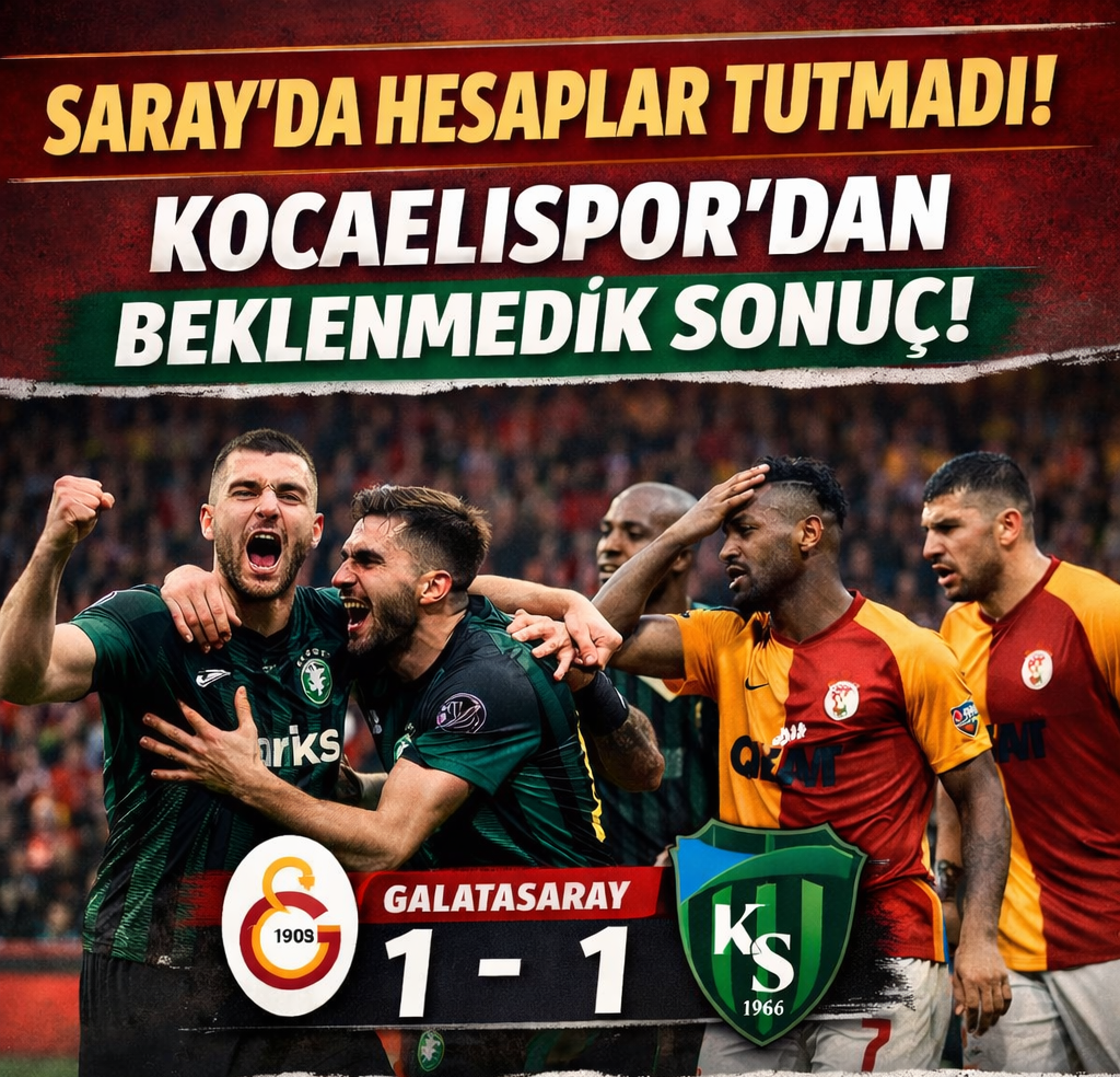 Galatasaray’a Şok: Evinde 2 Puan Bıraktı!