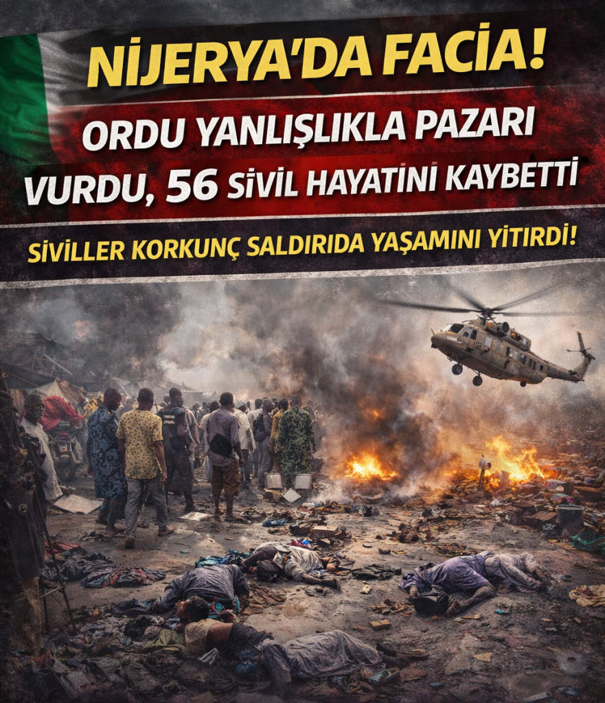 Nijerya’da Facia: Ordu Yanlışlıkla Pazarı Vurdu, 56 Sivil Hayatını Kaybetti