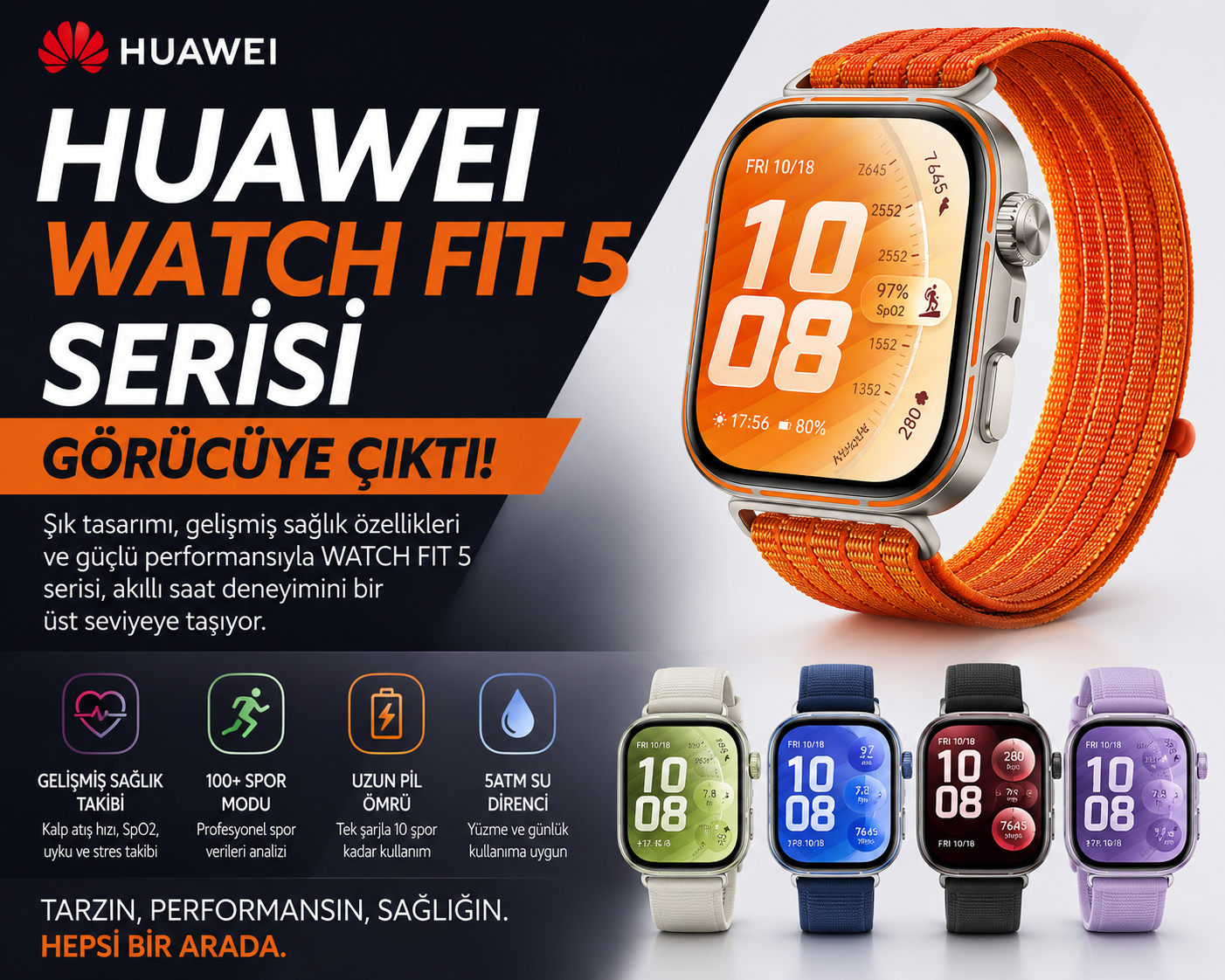HUAWEI WATCH FIT 5 SERİSİ İNCELEMESİ