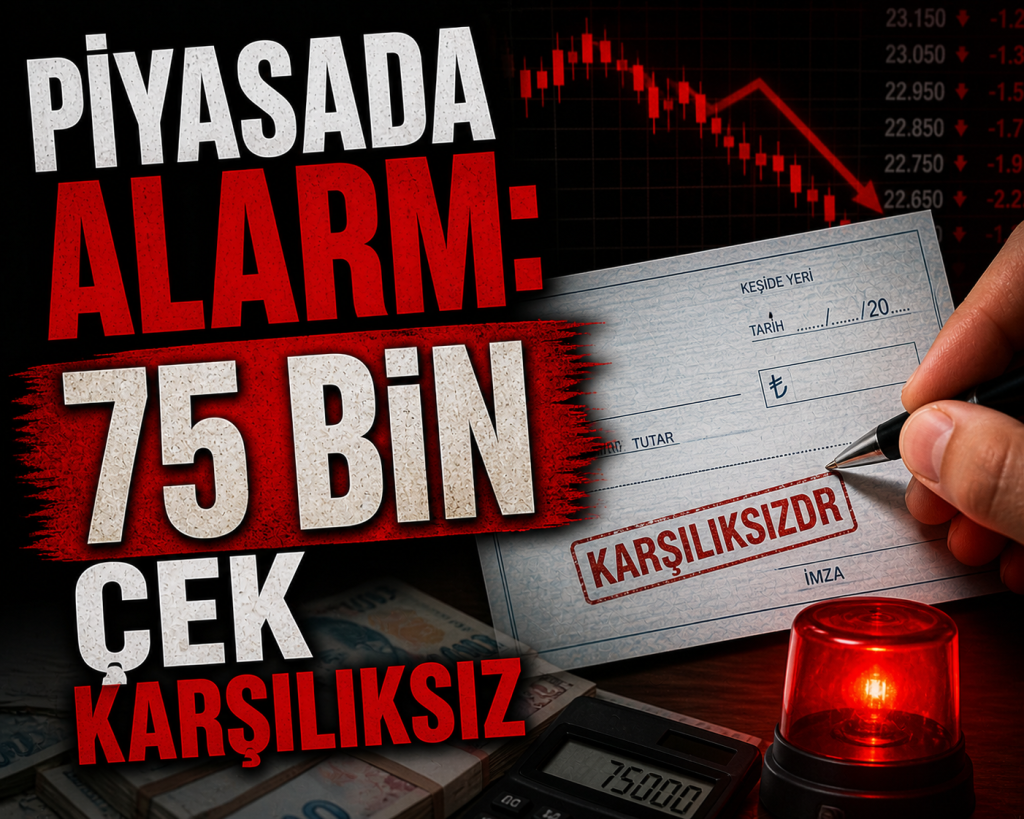 3 ayda 75 bin çek karşılıksız çıktı