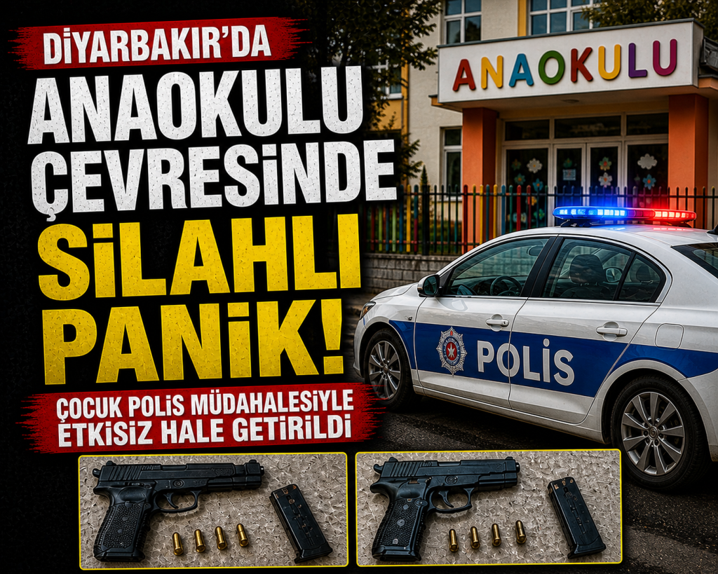 ANAOKULU ÇEVRESİNDE SİLAHLI PANİK!