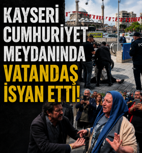 Kayseri Cumhuriyet Meydanı’nda Duygusal Anlar: Gözyaşları İçinde Yardım İstedi