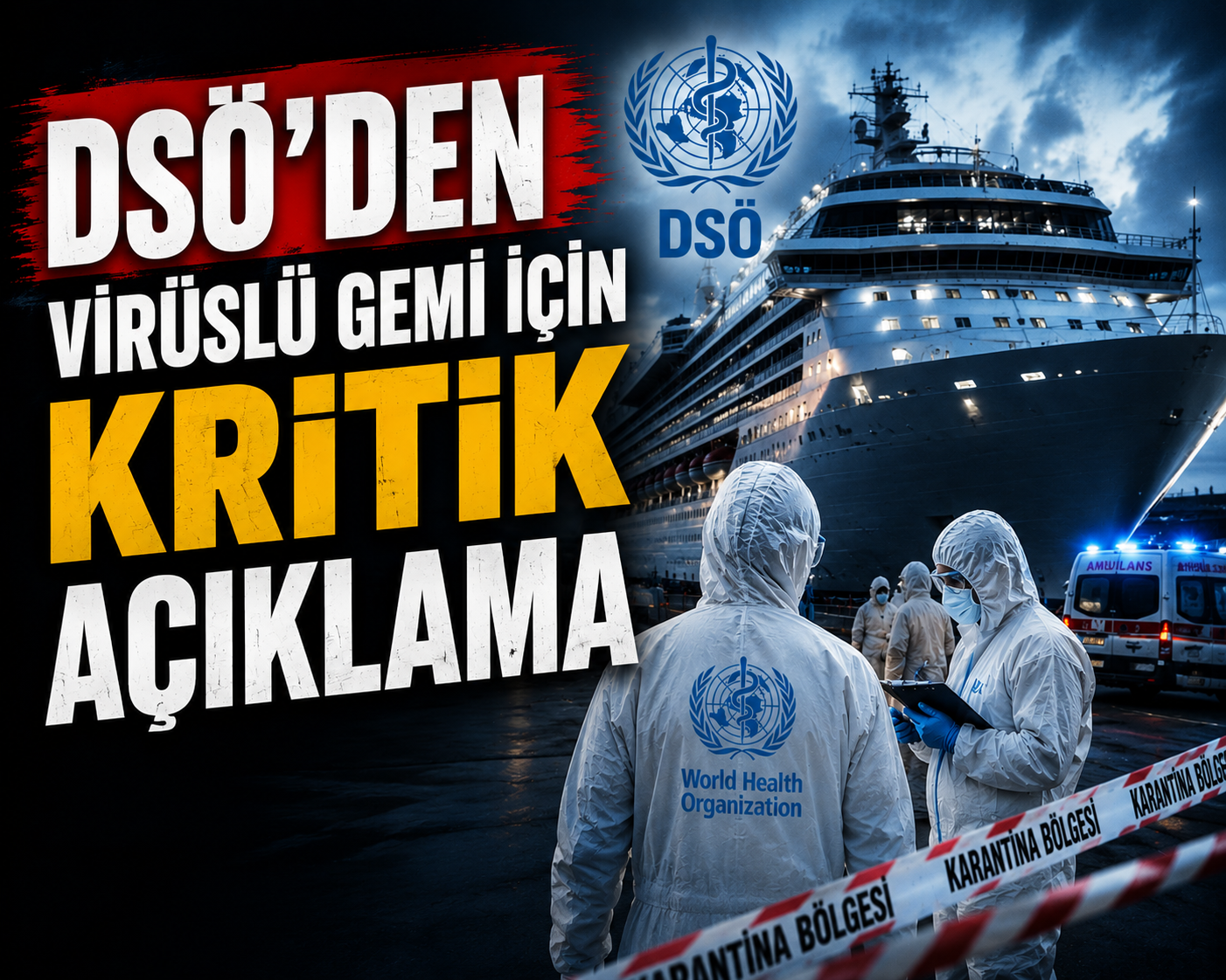 DSÖ’den Virüslü Gemi Açıklaması