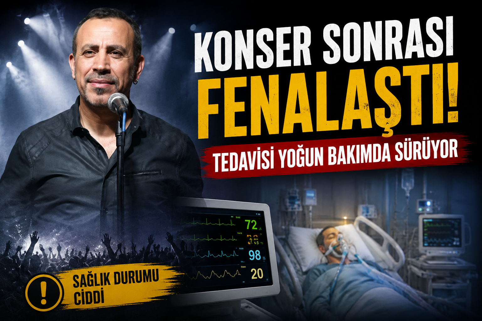 HALUK LEVENT YOĞUN BAKIMA KALDIRILDI!