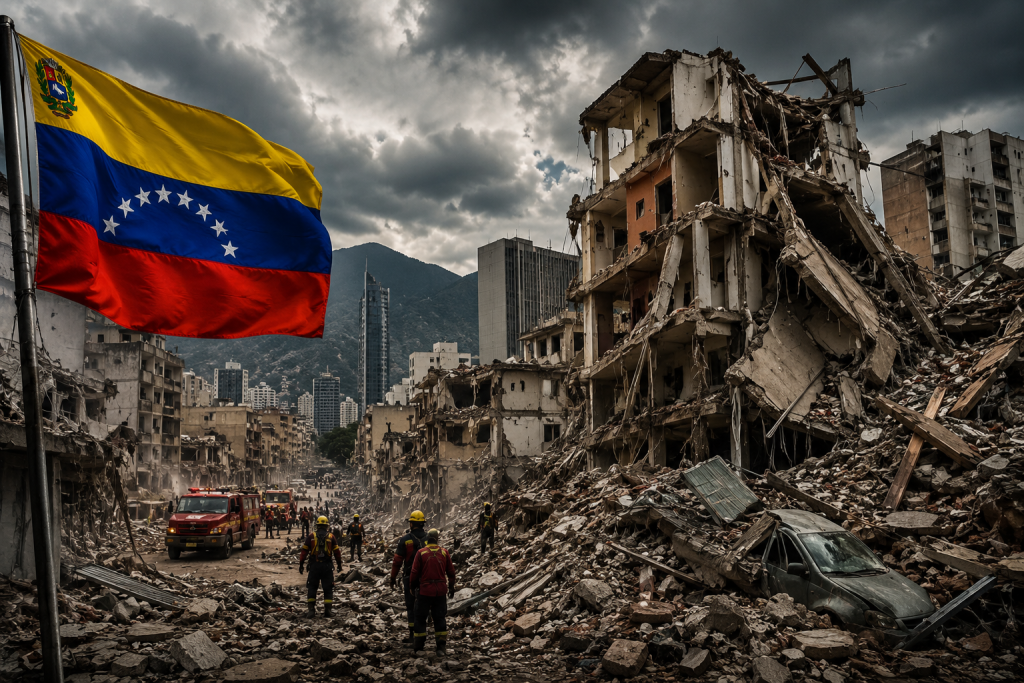 Venezuela 7.1 ve 7.5 Büyüklüğündeki Çifte Depremle Sarsıldı