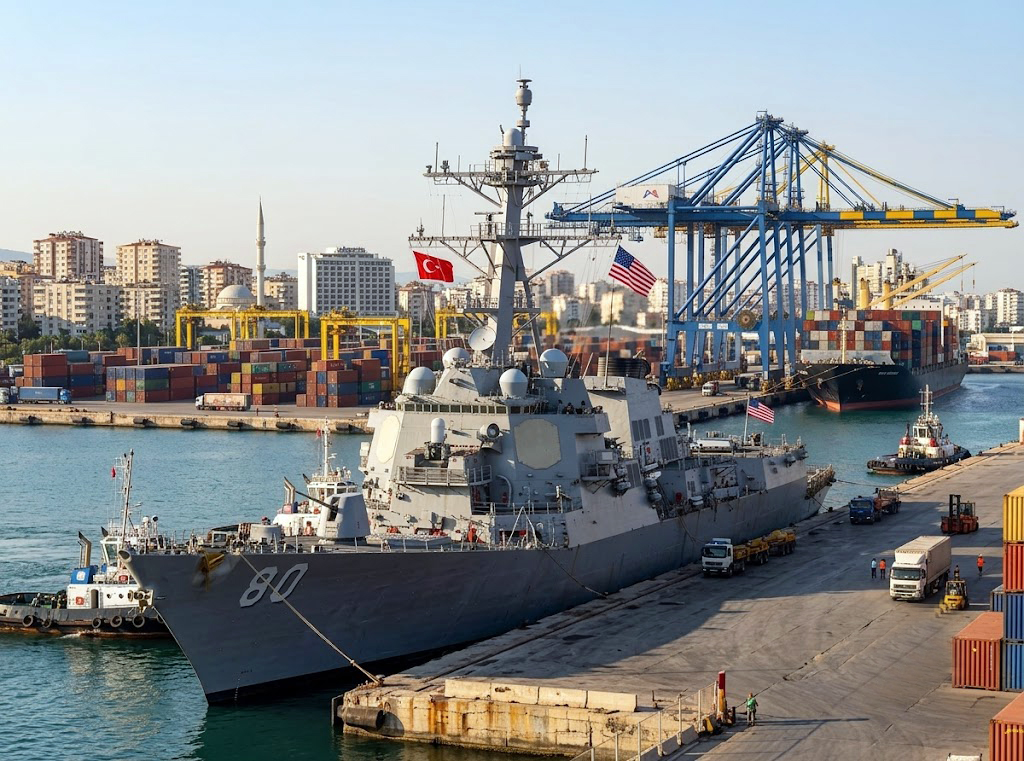 Mersin’de ABD Savaş Gemisi! Rutin Ziyaret mi, Stratejik Mesaj mı?