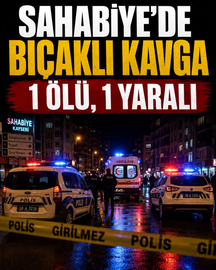 SAHABİYE’DE BIÇAKLI KAVGA: 1 ÖLÜ, 1 YARALI