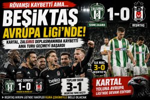 Beşiktaş kaybetti ama Avrupa biletini kaptı! Kartal, 1-0’lık yenilgiye rağmen turu geçti
