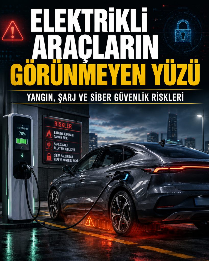 ELEKTRİKLİ ARAÇLARIN GÖRÜNMEYEN YÜZÜ: YANGIN, ŞARJ VE SİBER GÜVENLİK RİSKLERİ