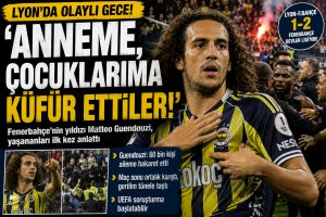 Guendouzi’den Lyon’da geceyi karıştıran sözler: “Anneme, çocuklarıma küfür ettiler!”