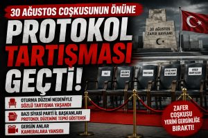 Karaman’da Zafer Bayramı töreninde protokol gerilimi