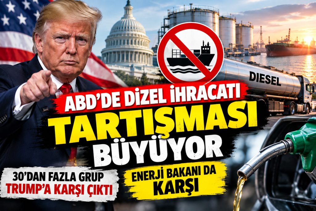 ABD’de dizel ihracatı tartışması büyüyor: 30’dan fazla grup Trump’a karşı çıktı