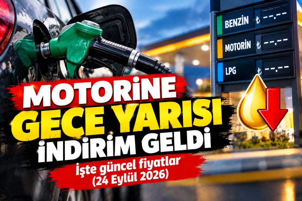Motorine gece yarısı indirim geldi! İşte 24 Eylül güncel akaryakıt fiyatları