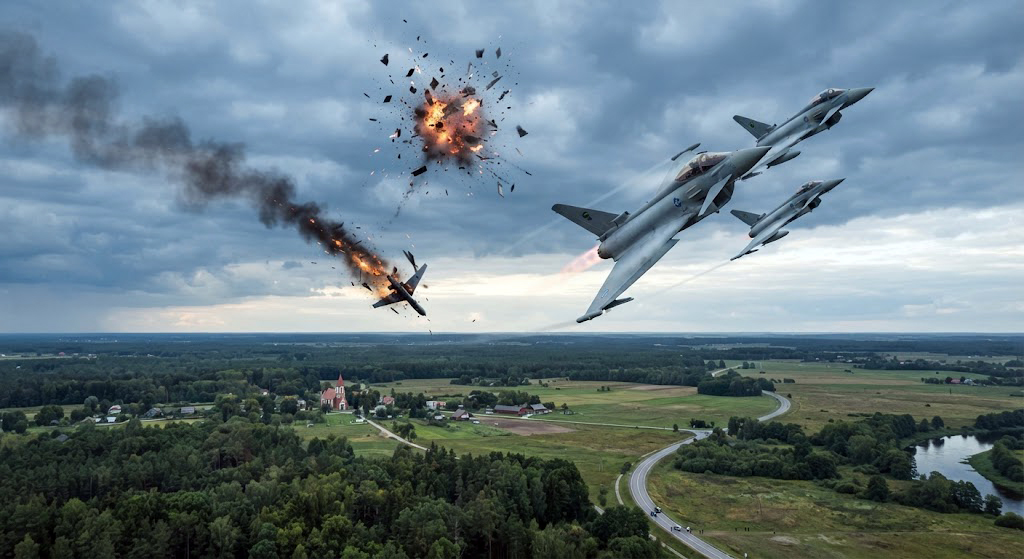 NATO savaş uçakları Litvanya hava sahasına giren İHA’yı düşürdü