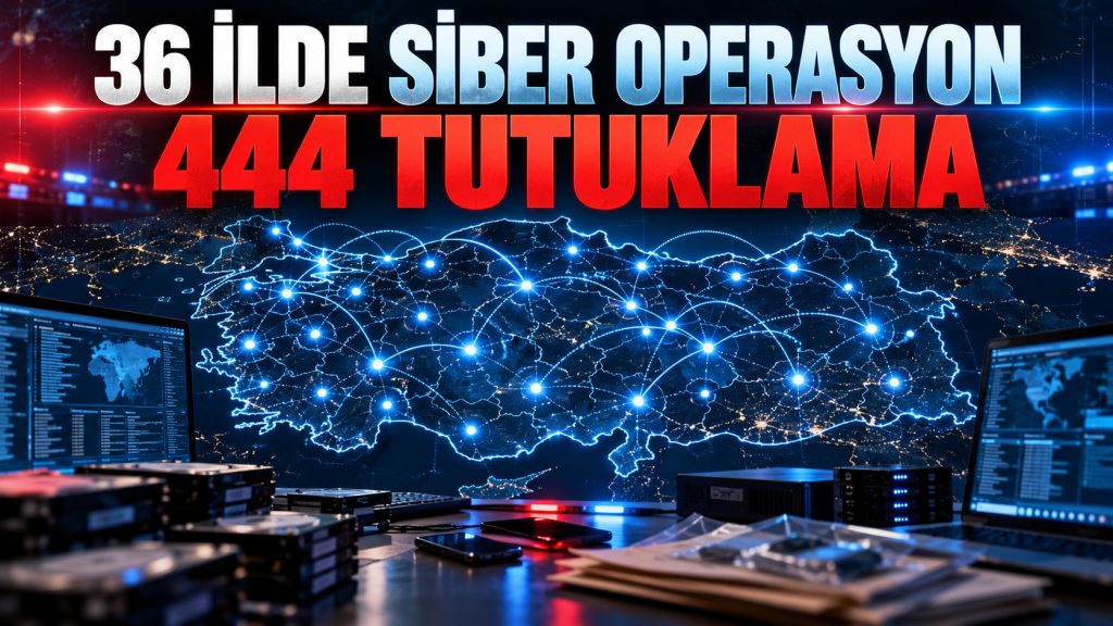 36 İlde Siber Suç Operasyonu: 444 Tutuklama