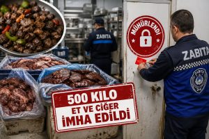 500 Kilo Et ve Ciğer İmha Edildi: İşletme Mühürlendi
