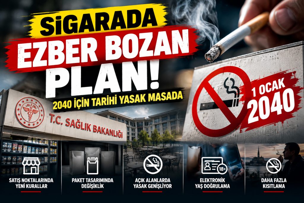 Sigarada ezber bozan plan! 2040 için tarihi yasak masada