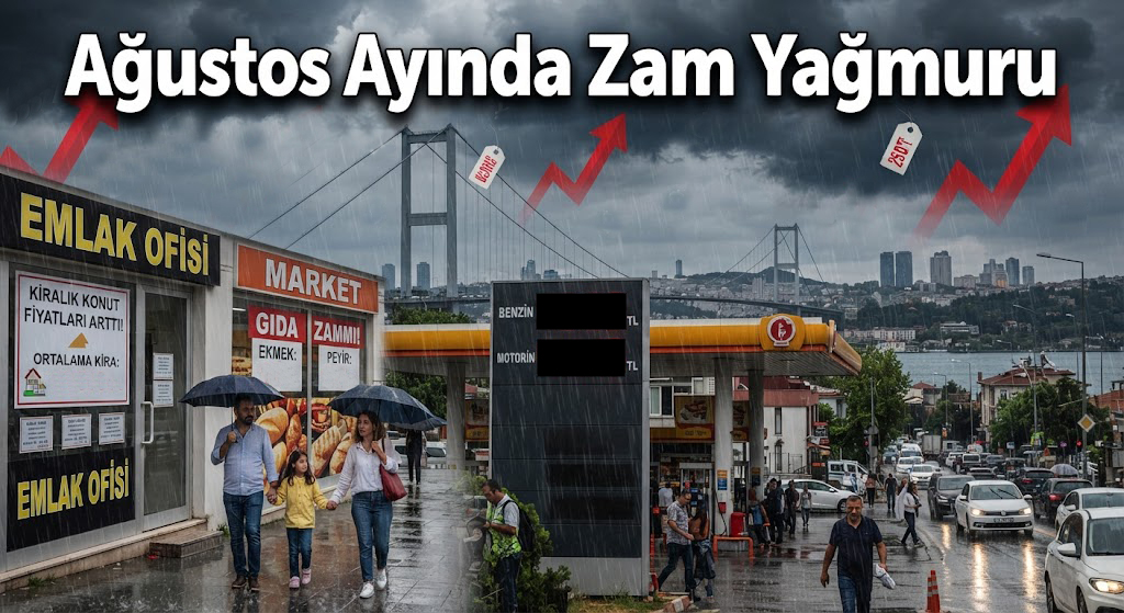 Ağustos ayında zam yağmuru: Akaryakıttan kiraya birçok kalemde fiyatlar arttı