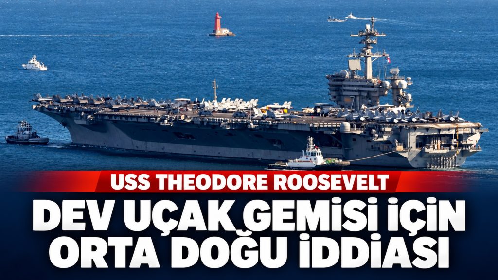 USS Theodore Roosevelt için Orta Doğu rotası iddiası