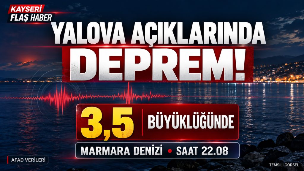 Yalova Açıklarında Deprem!