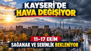 Kayseri’de Ilık Hava Yerini Yağışa Bırakacak: Sıcaklıklar 9 Derece Düşebilir