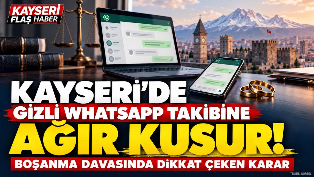 Kayseri’de Gizli WhatsApp Takibine Ağır Kusur!