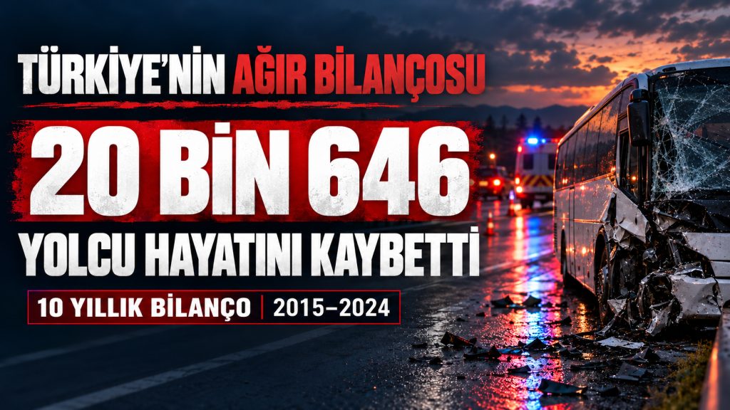 Türkiye’nin Yollarında Ağır Bilanço: 10 Yılda 20 Bin 646 Yolcu Hayatını Kaybetti