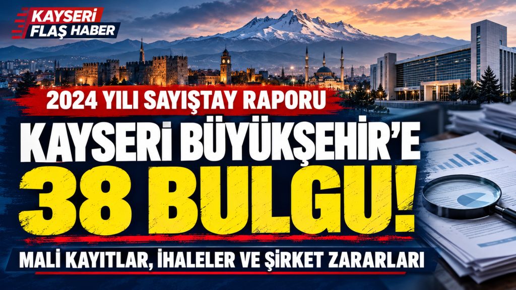 Kayseri Büyükşehir’e 38 Bulgu!