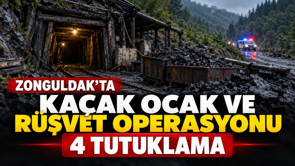 Zonguldak’ta Kaçak Ocaklara Rüşvet Operasyonu: 4 Tutuklama
