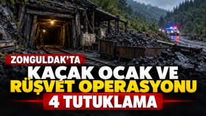 Zonguldak’ta Kaçak Ocaklara Rüşvet Operasyonu: 4 Tutuklama
